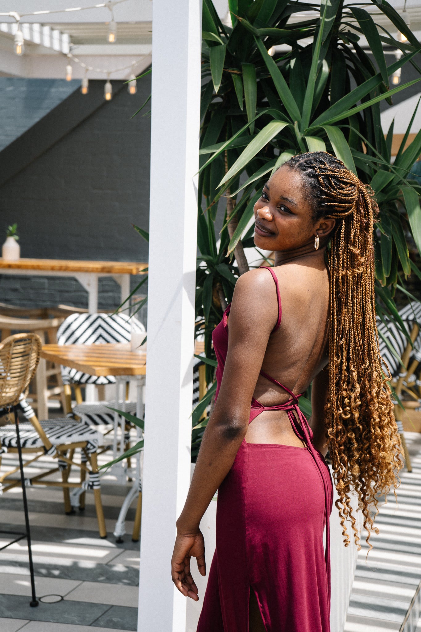 Laini Dress • Bordeaux