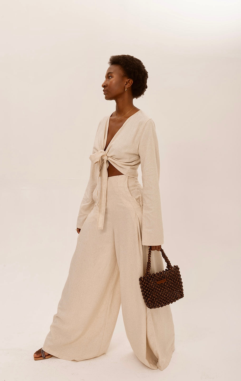 Long Sleeves Tembo Top • Beige