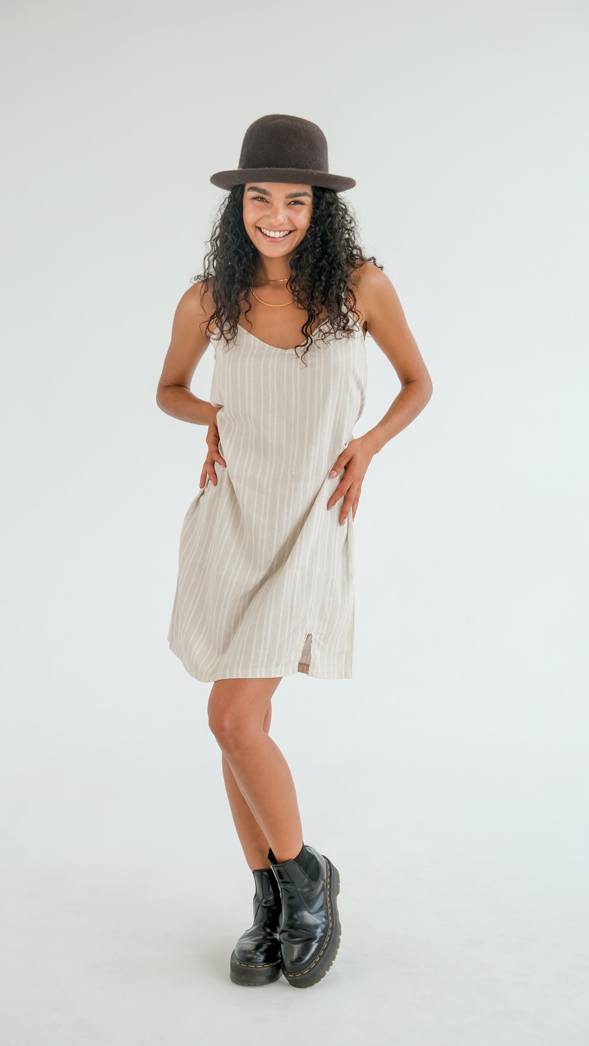 Robe nuisette en lin - courte