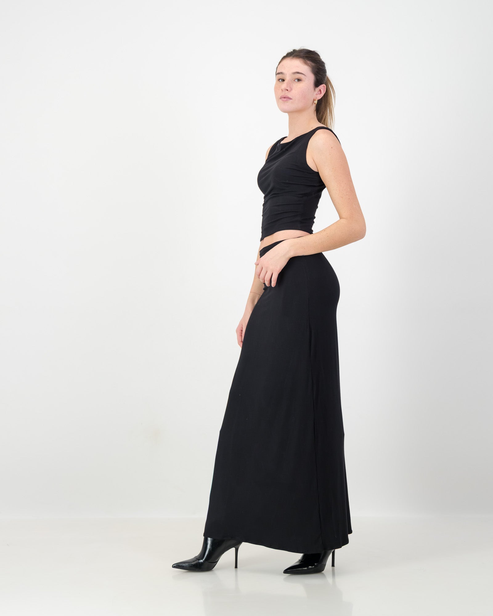 Elani Skirt • Knitted Black