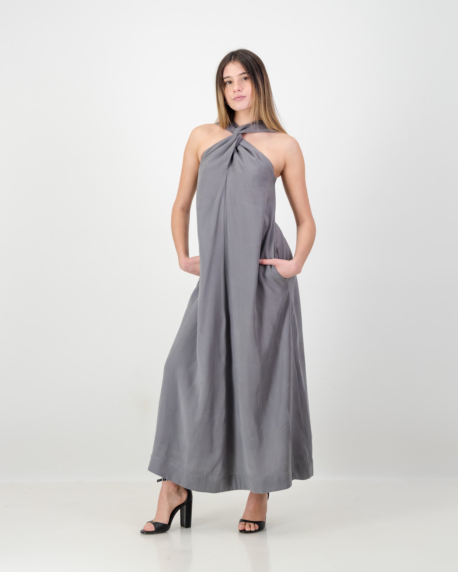 Lulu Dress Maxi • Grey