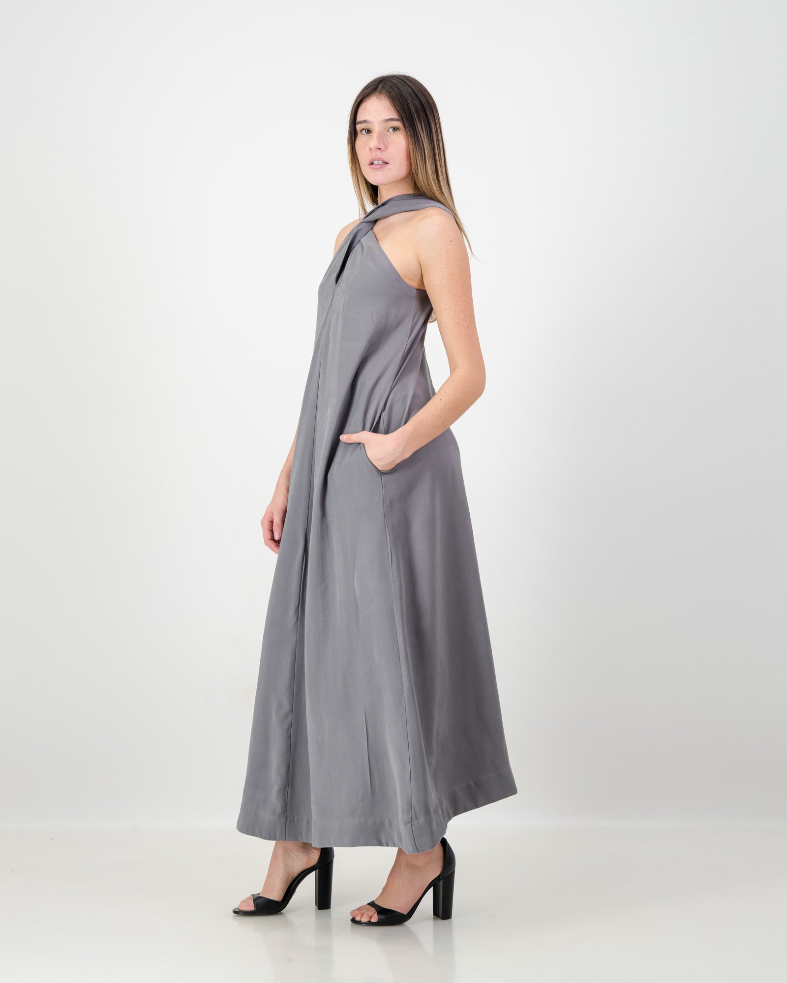 Lulu Dress Maxi • Grey