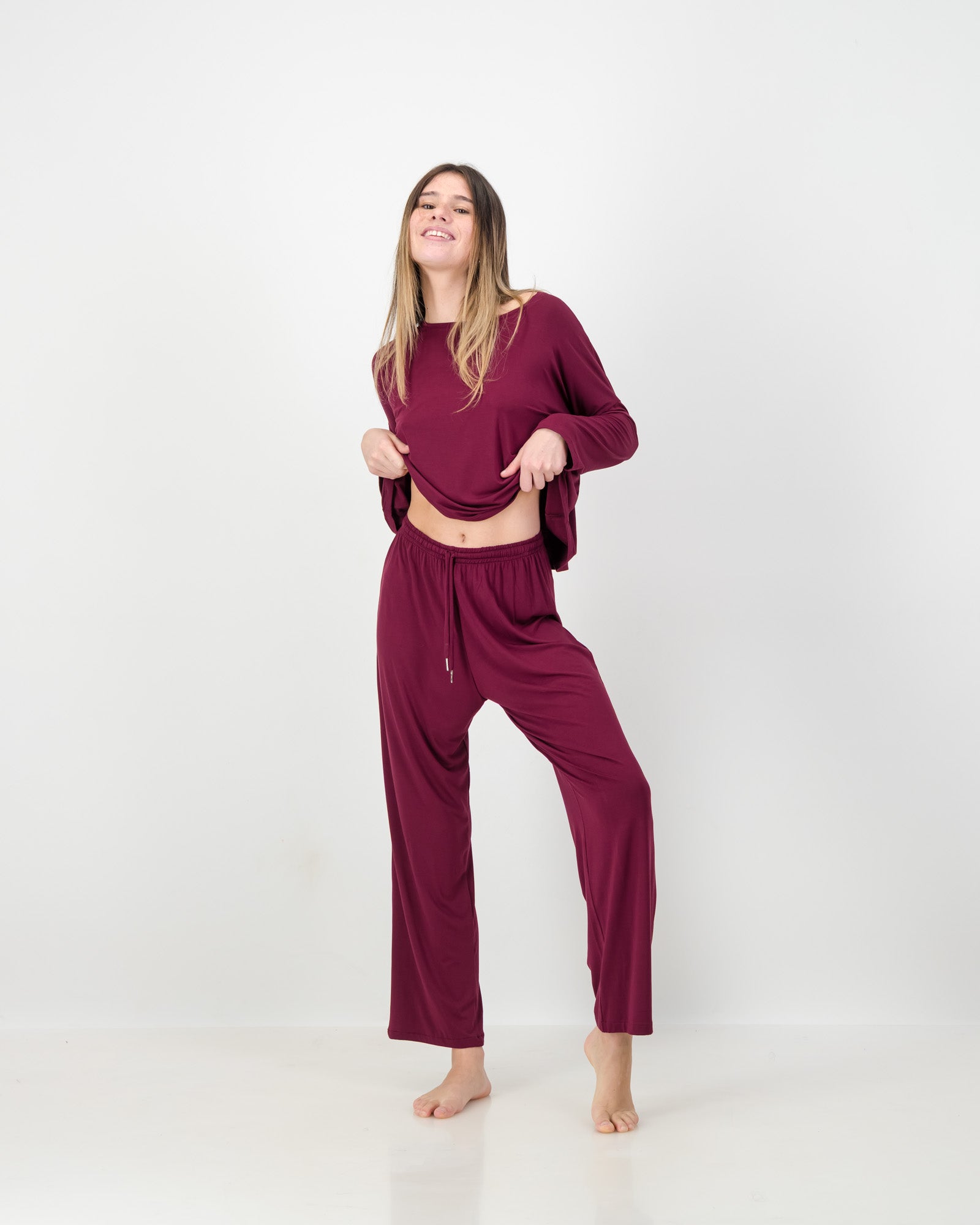Pyjamas Top • Bordeaux