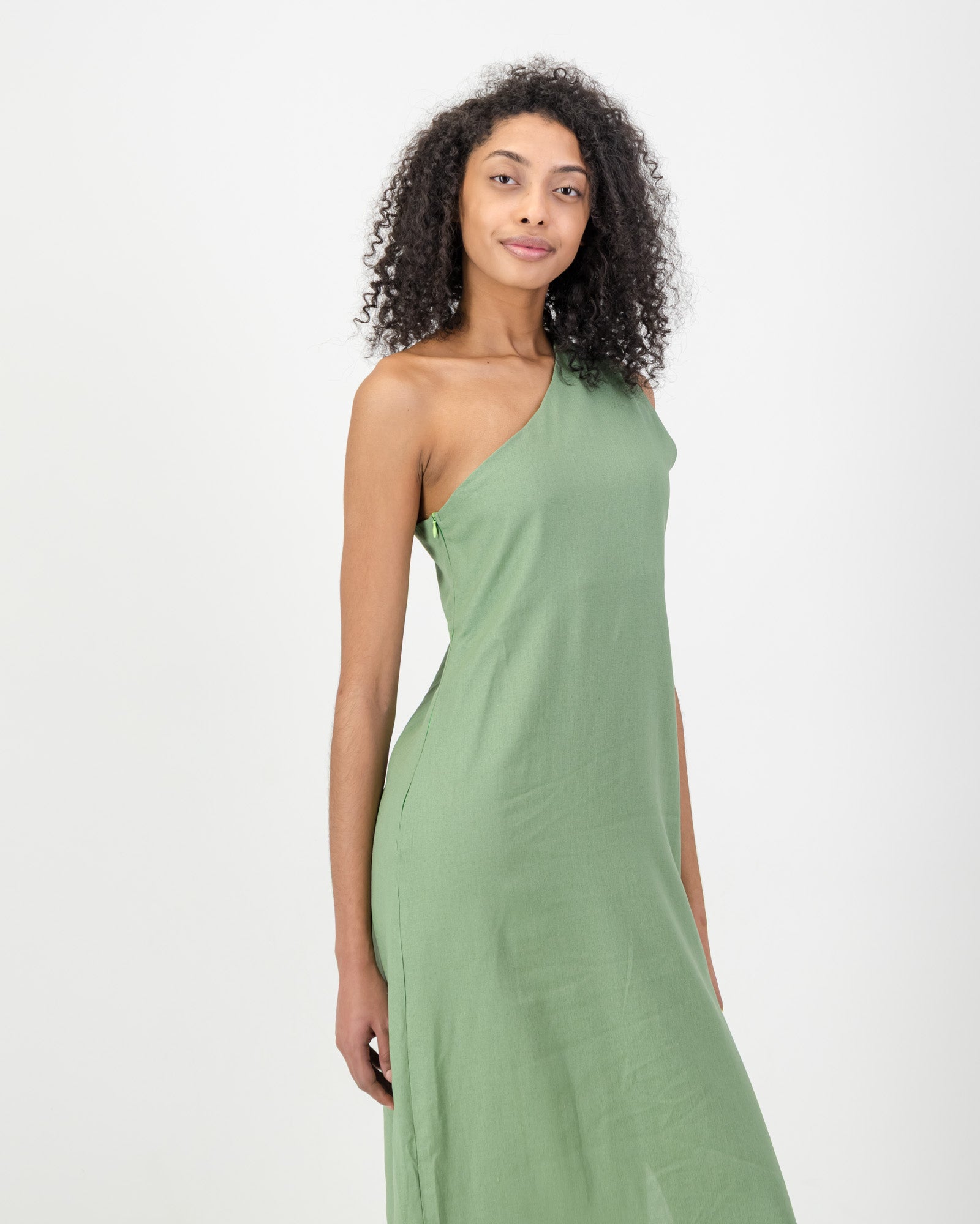 amani linen dress Amani Plaid Maxi Dress