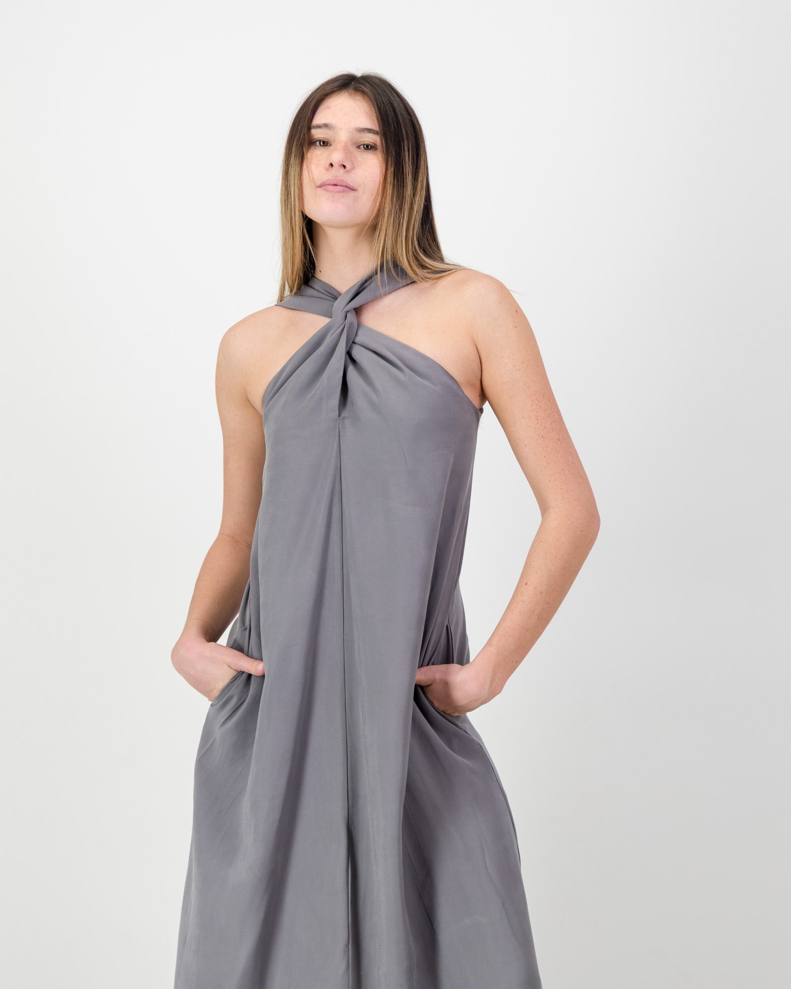 Lulu Dress Maxi • Grey