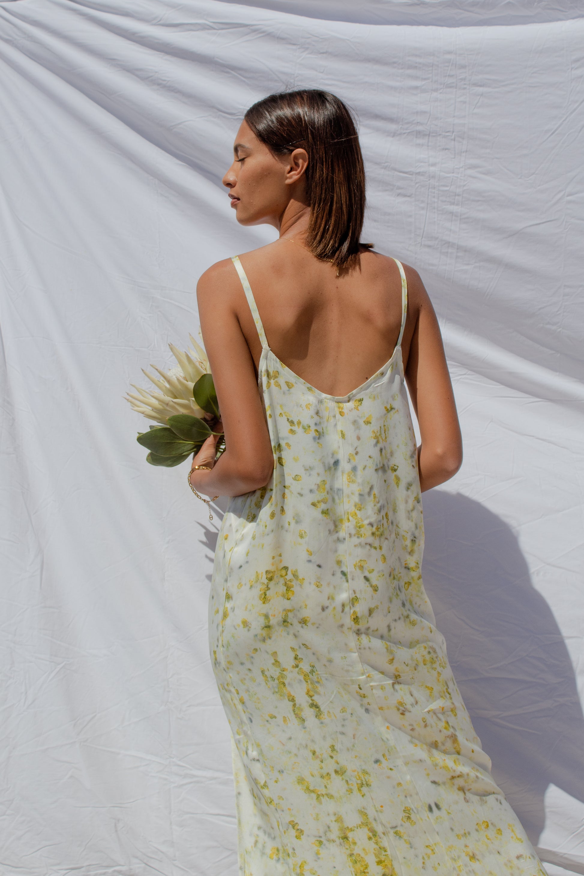 Robe éco-imprimée - Longue